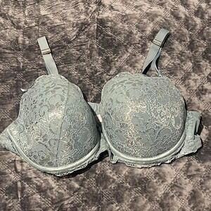 Lane Bryant Cacique Light Blue Bra with Bows Size 44D